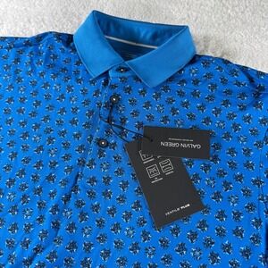 Galvin Green Murphy Ventil8-PLUS Polo Golf Shirt Men Athletic‎ Medium Blue NEW